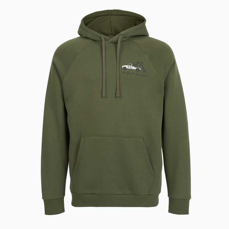Hanorac pentru bărbați  Under Armour Rival Fleece HBR Logo Hoodie marine od green/stone 4