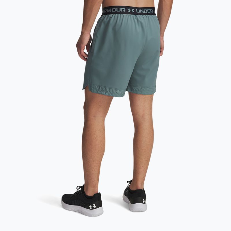 Pantaloni scurți de antrenament pentru bărbați Under Armour UA Vanish Woven 6in jasper blue/black 3