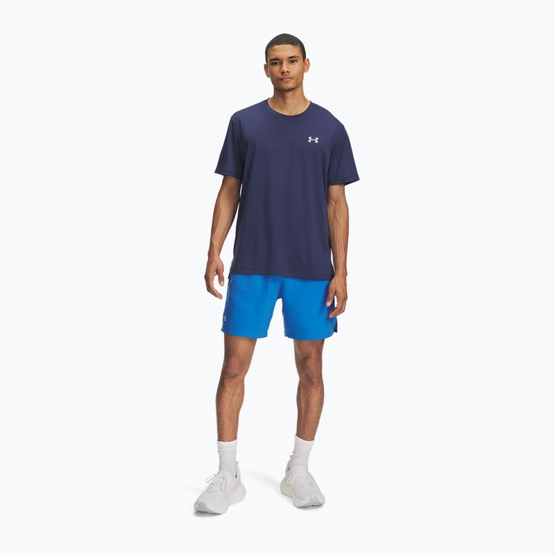 Șorturi de alergare pentru bărbați Under Armour Launch 7" blue atlantis/washed navy/reflective 2