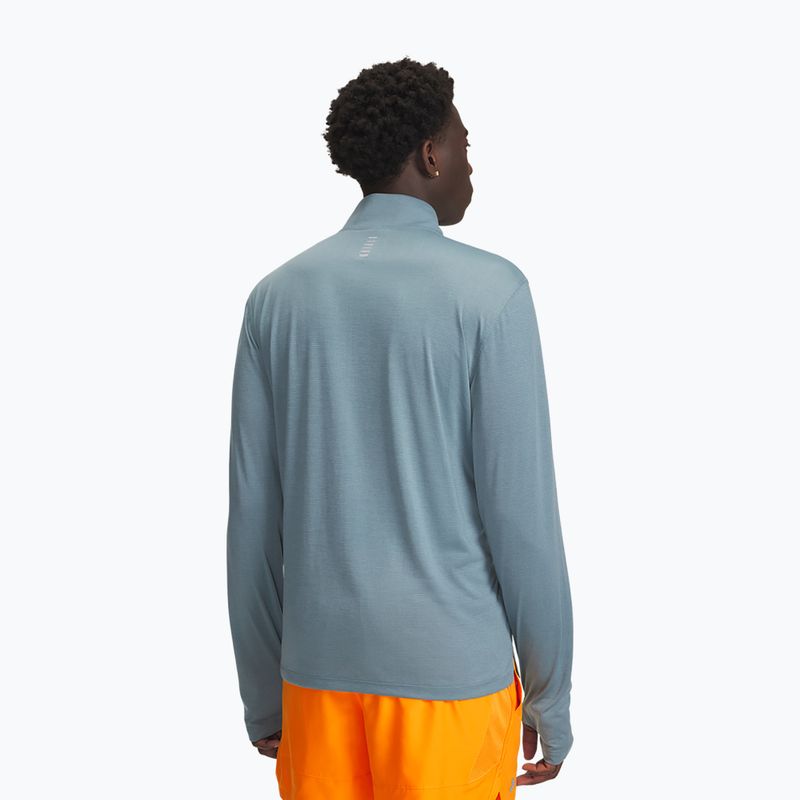 Bluză de alergare pentru bărbați Under Armour Launch 1/4 Zip jasper blue/reflective 2