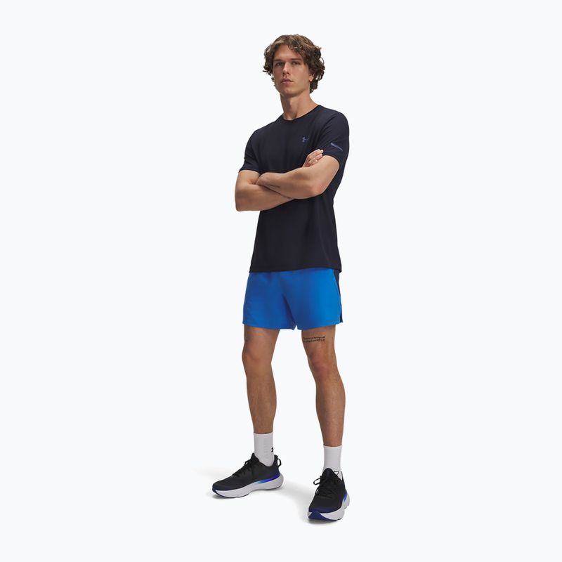 Șort de alergare pentru bărbați Under Armour Launch 5" Blue Atlantis/Washed Navy/Reflective 2