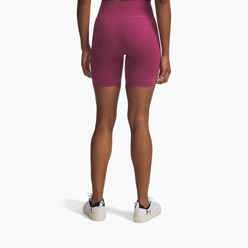 Pantaloni scurți pentru femei Under Armour Vanish Seamless fuchsia dusk/dark maroon/dark maroon 3