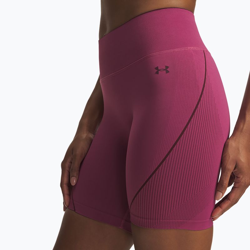Pantaloni scurți pentru femei Under Armour Vanish Seamless fuchsia dusk/dark maroon/dark maroon 4