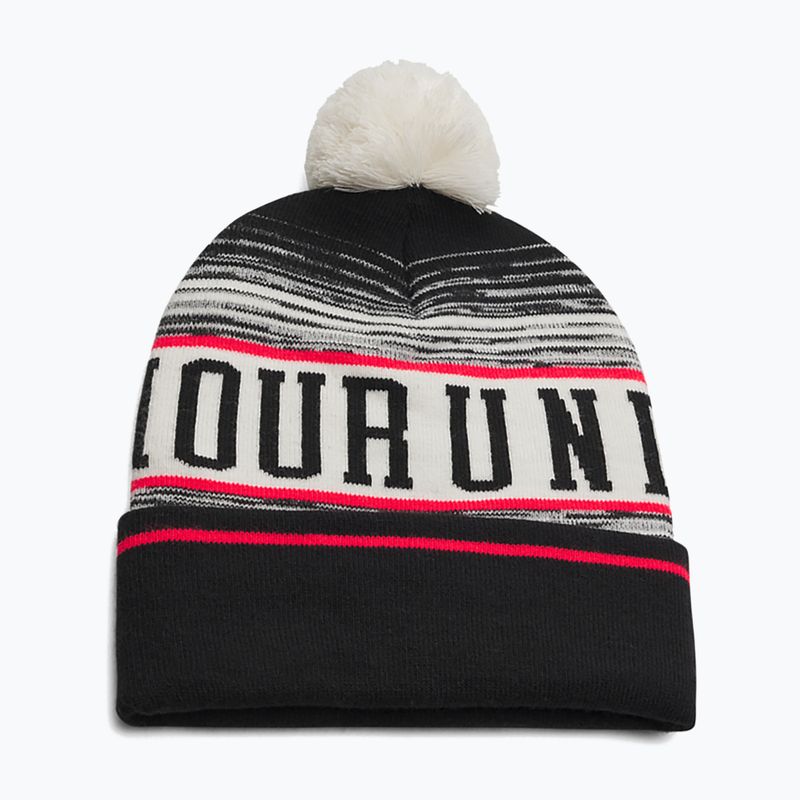 Căciulă de iarnă pentru bărbați Under Armour Halftime Pom Beanie stone/racer red/black 2