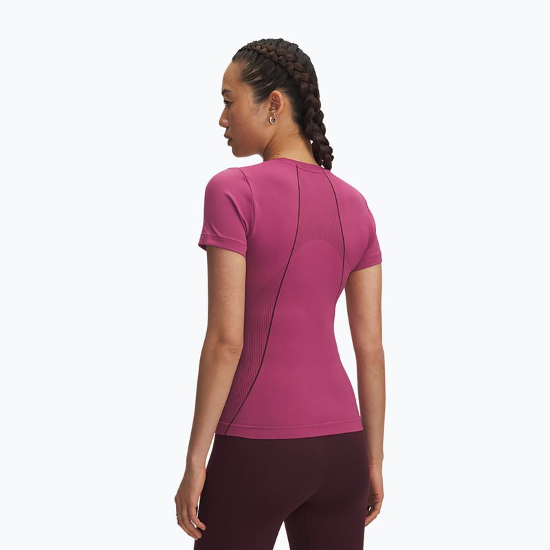 Tricou de antrenament pentru femei Under Armour Vanish Seamless fuchsia dusk/dark maroon/dark maroon 2