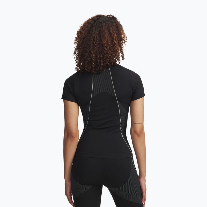 Tricou de antrenament pentru femei Under Armour Vanish Seamless black/steel/steel 2