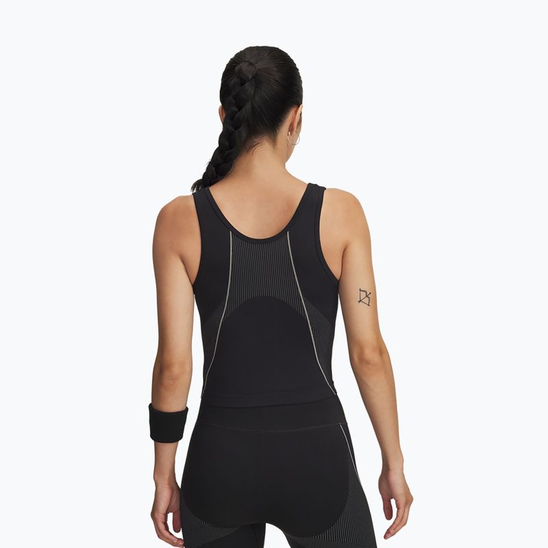 Tricou de antrenament pentru femei Under Armour Vanish Seamless Tank black/steel/steel 2