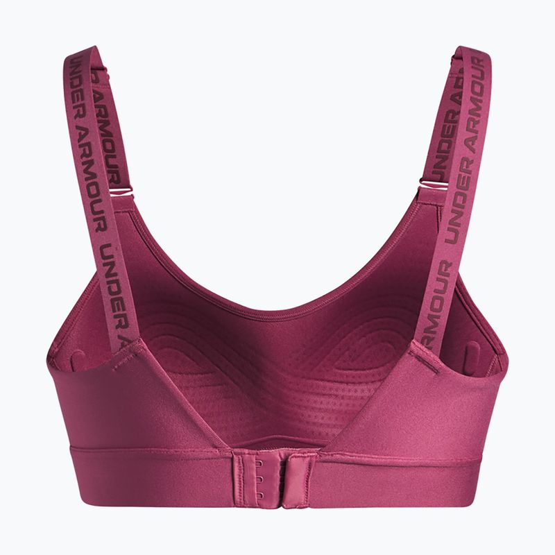 Sutien de antrenament Under Armour Infinity Mid fuchsia dusk/dark maroon 5