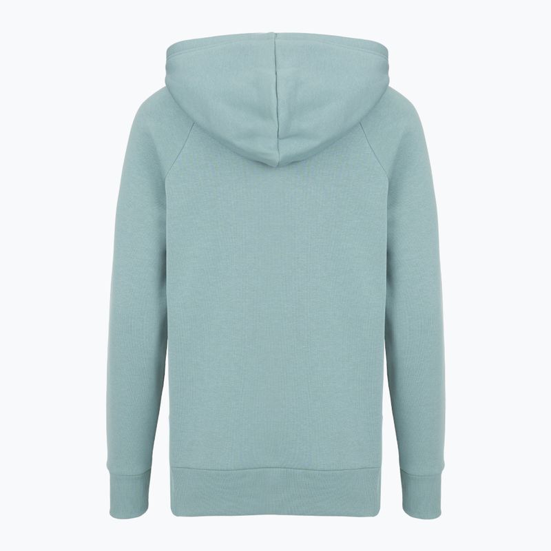 Hanorac pentru femei Under Armour Rival Fleece Big Logo Hoody serpentine/white 5
