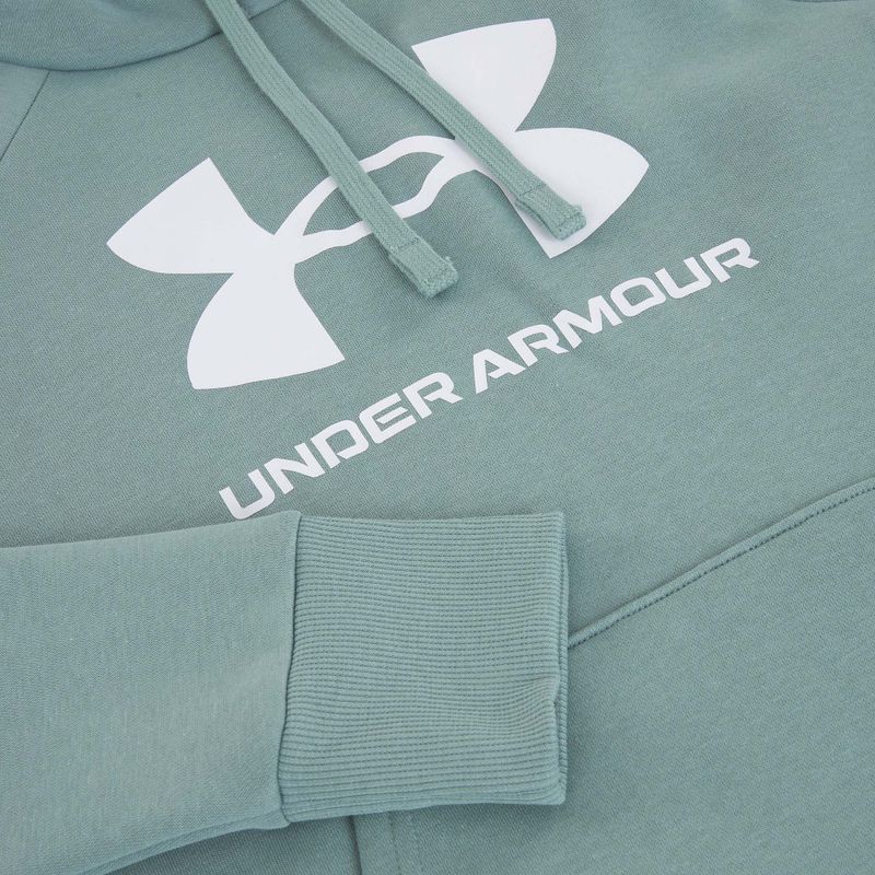 Hanorac pentru femei Under Armour Rival Fleece Big Logo Hoody serpentine/white 6