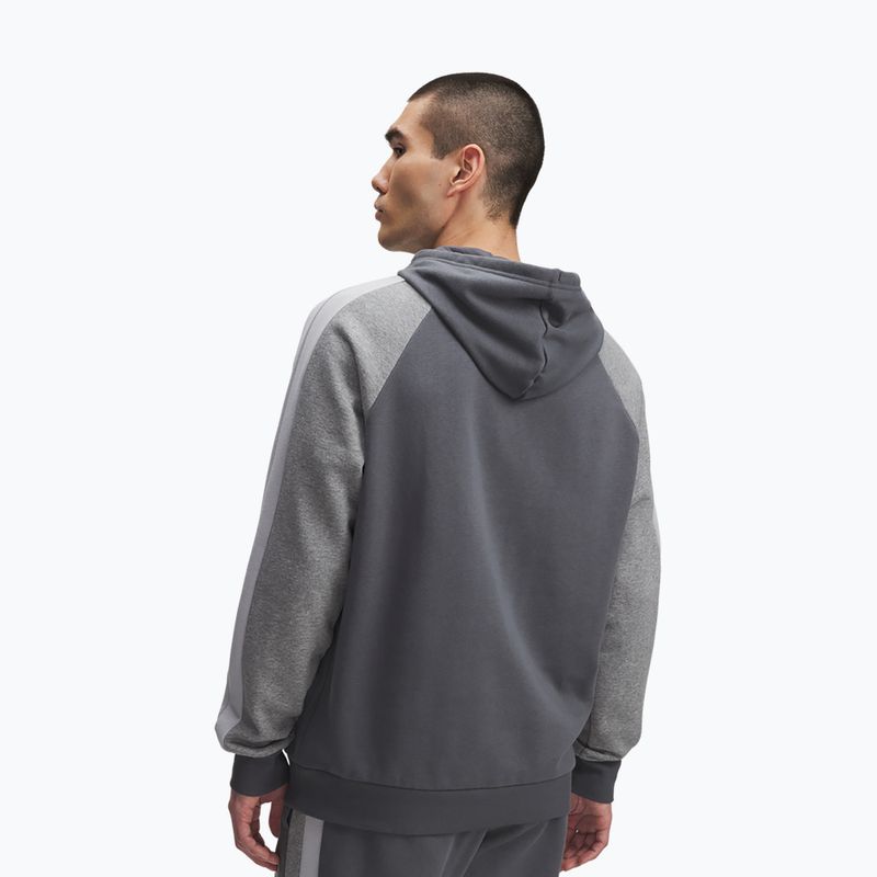 Hanorac pentru bărbați  Under Armour Rival Fleece Colorblock Hoodie castlerock/mod gray/white 2