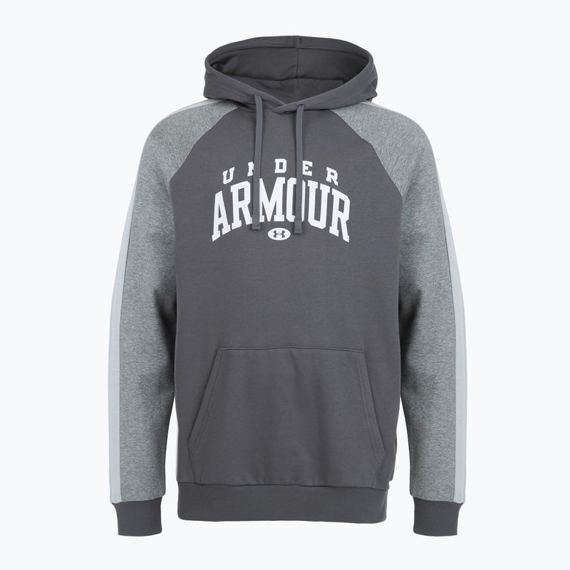 Hanorac pentru bărbați  Under Armour Rival Fleece Colorblock Hoodie castlerock/mod gray/white 3
