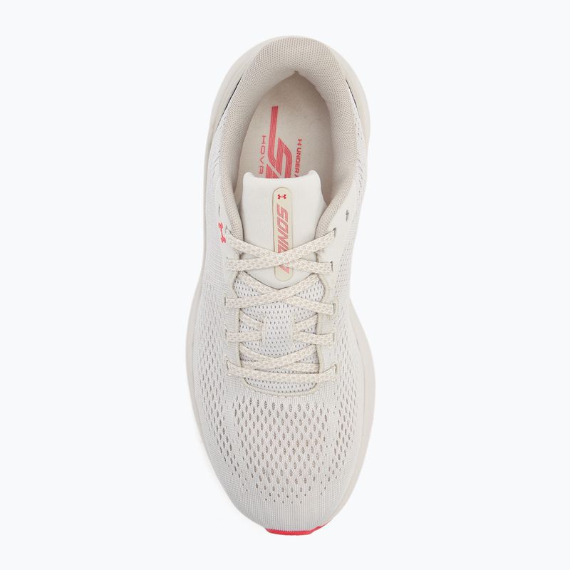 Încălțăminte de alergare pentru femei Under Armour Sonic 7 summit white/khaki base/racer red 5