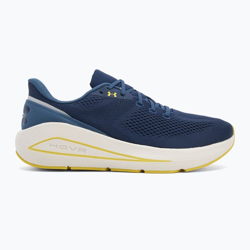 Încălțăminte de alergare pentru bărbați Under Armour Sonic 7 washed navy/nu blue/yellow shade 2