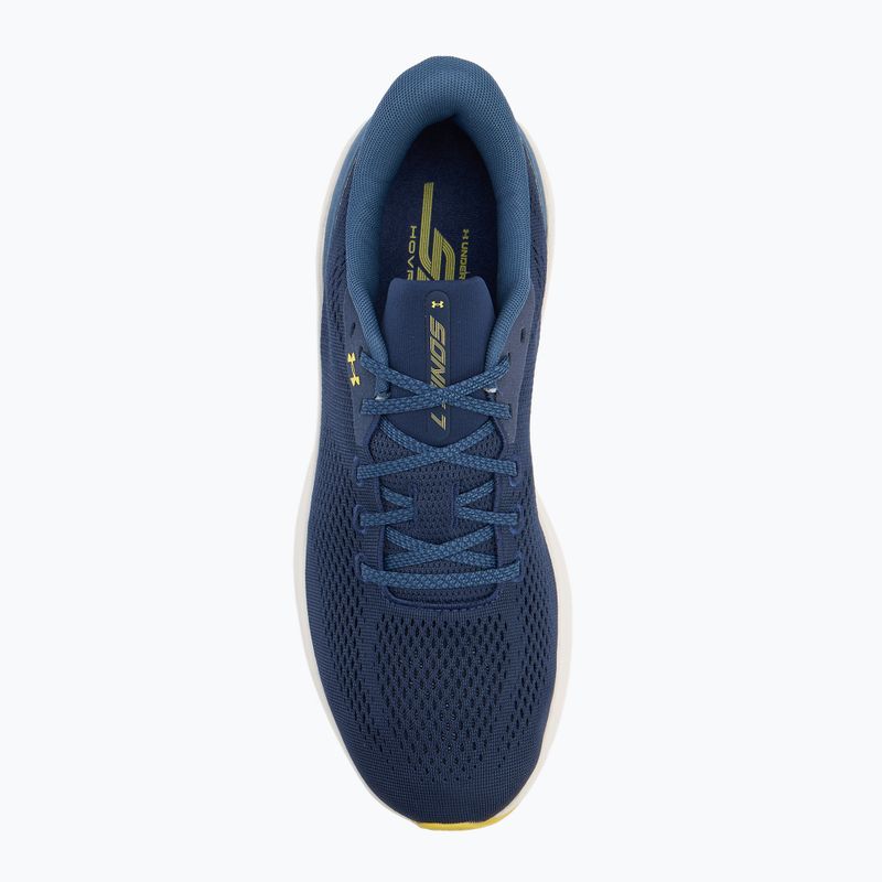 Încălțăminte de alergare pentru bărbați Under Armour Sonic 7 washed navy/nu blue/yellow shade 5