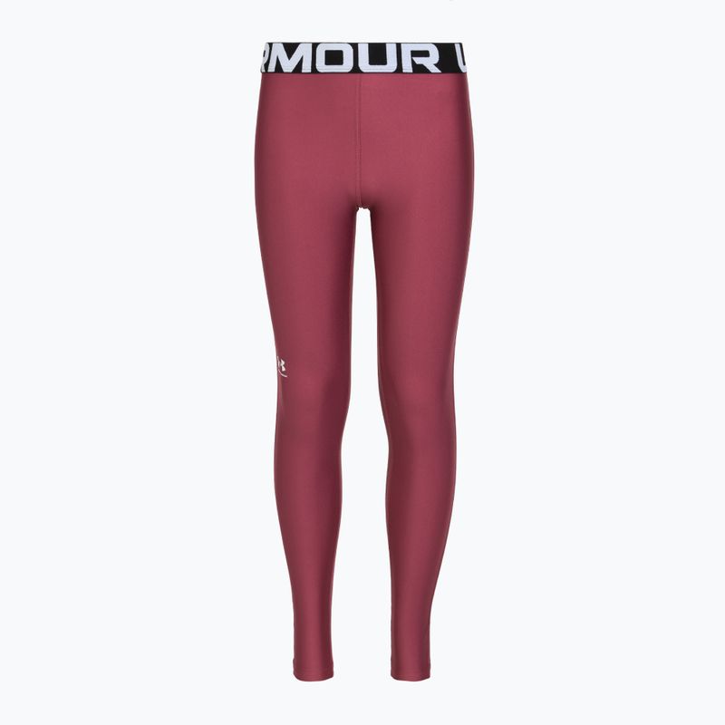 Colanți de antrenament pentru copii Under Armour HeatGear fuchsia dusk