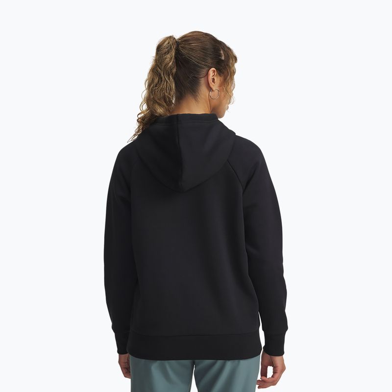 Hanorac pentru femei Under Armour Rival Feelce Shimmer Hoody black/iridescent 2