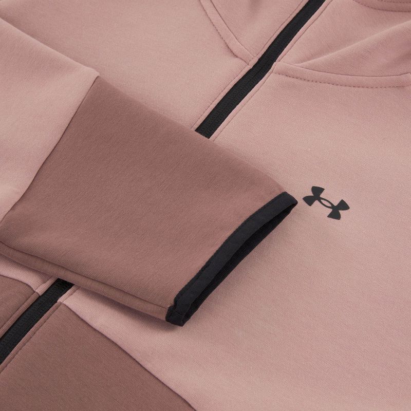 Bluză pentru femei Under Armour Unstoppable Fleece HZ tourmaline pink/maroon mist/black 7