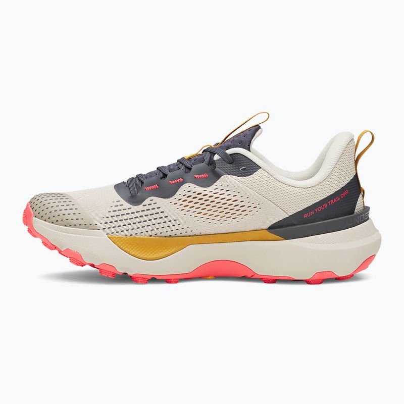 Încălțăminte de alergare pentru bărbați Under Armour Infinite Pro Trail khaki base/anthracite/racer red 2