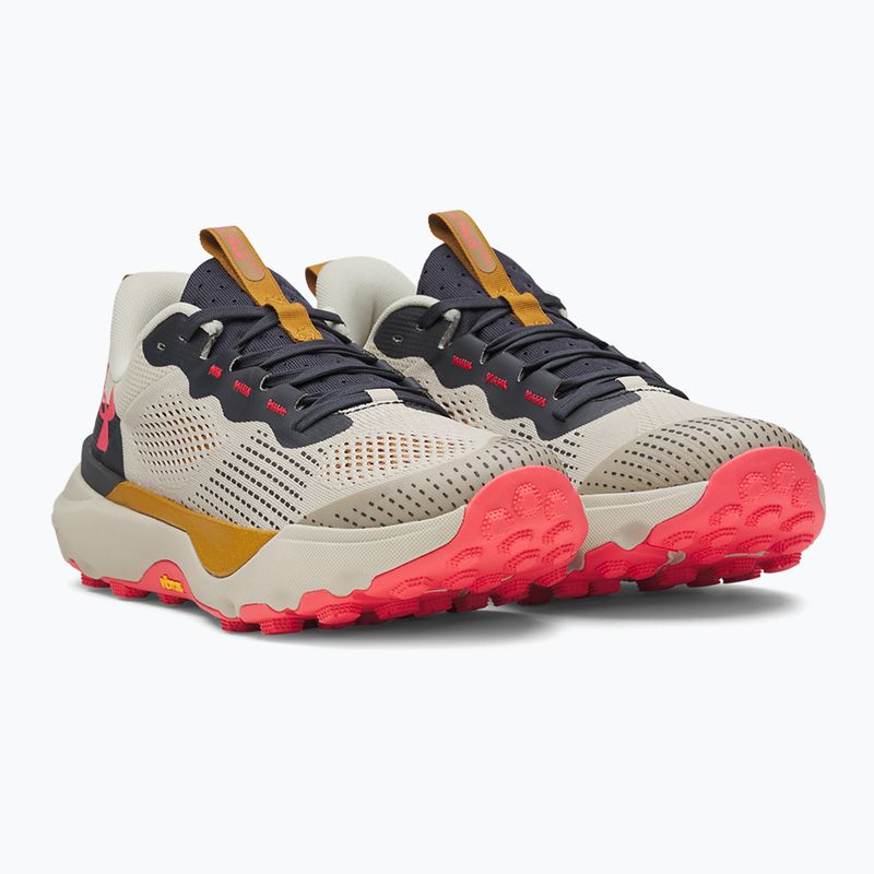Încălțăminte de alergare pentru bărbați Under Armour Infinite Pro Trail khaki base/anthracite/racer red 3