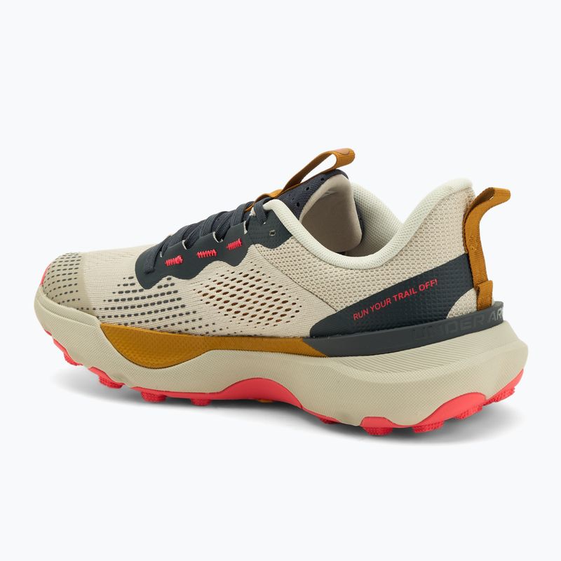 Încălțăminte de alergare pentru bărbați Under Armour Infinite Pro Trail khaki base/anthracite/racer red 3