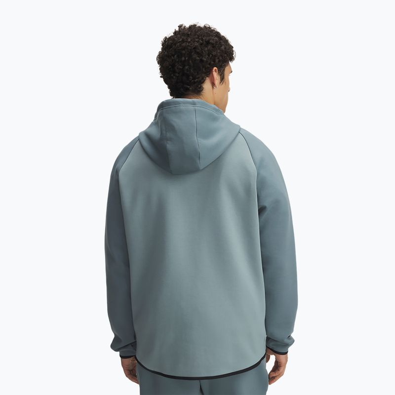 Bluză pentru bărbați Under Armour Unstoppable Fleece Full Zip HD jasper blue/serpentine/black 2
