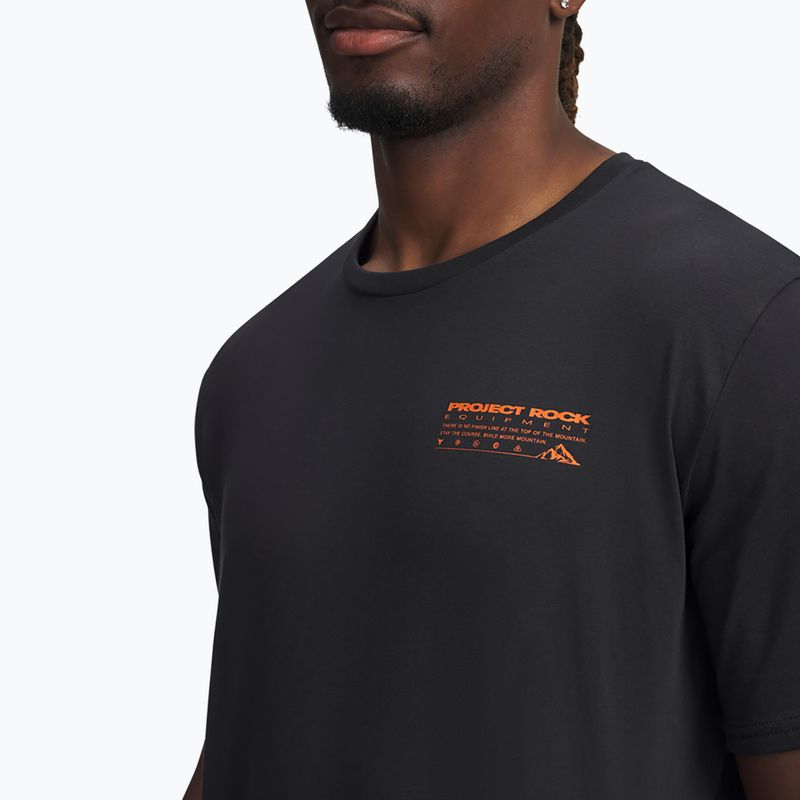 Tricou de antrenamentu pentru bărbați Under Armour Project Rock Q4 1 black/orange base 4