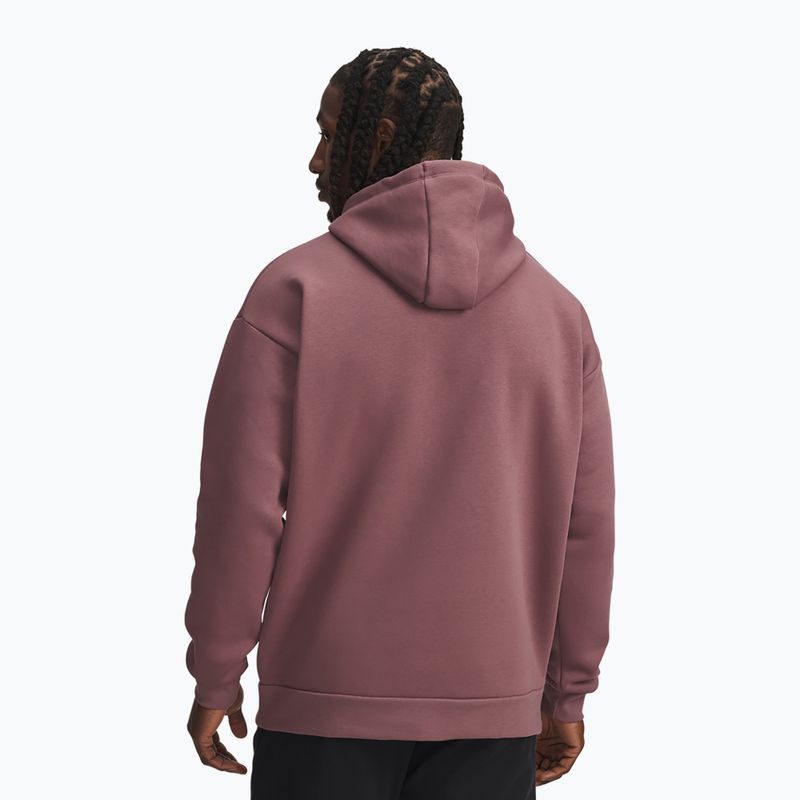 Bluză pentru bărbați Under Armour Project Rock Icon Hoody maroon mist/black 2