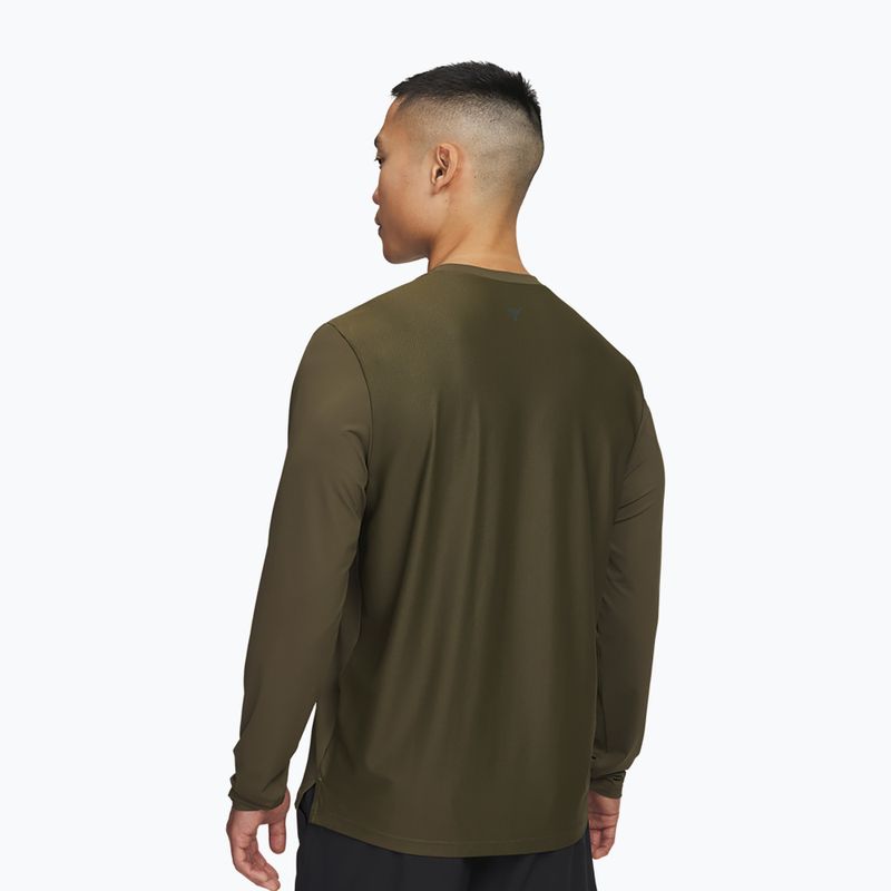 Longsleeve de antrenament pentru bărbați Under Armour Project Rock Iso Chill expedition green/baroque green 2