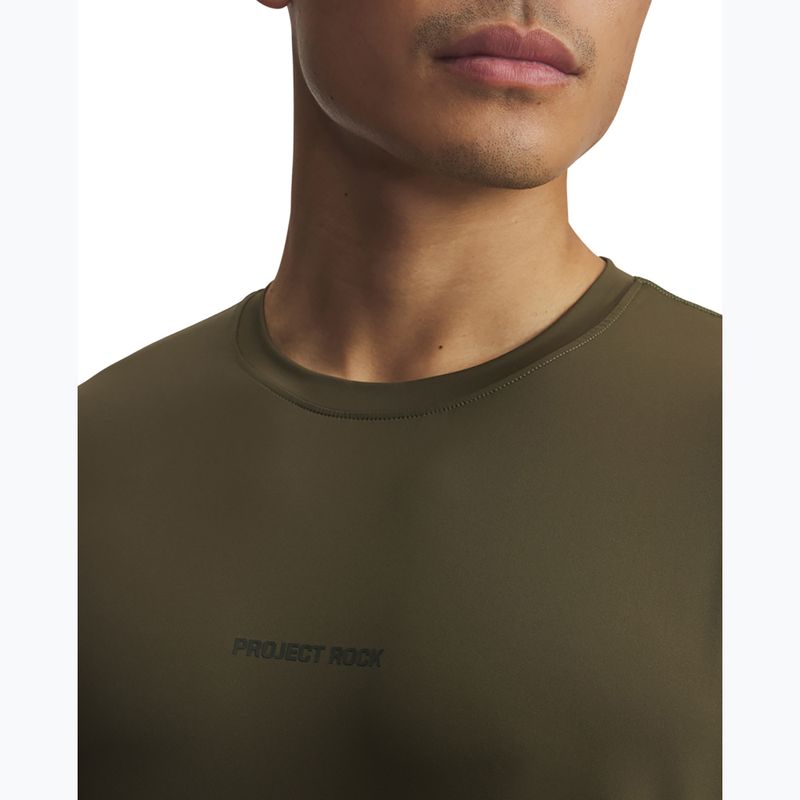 Longsleeve de antrenament pentru bărbați Under Armour Project Rock Iso Chill expedition green/baroque green 3