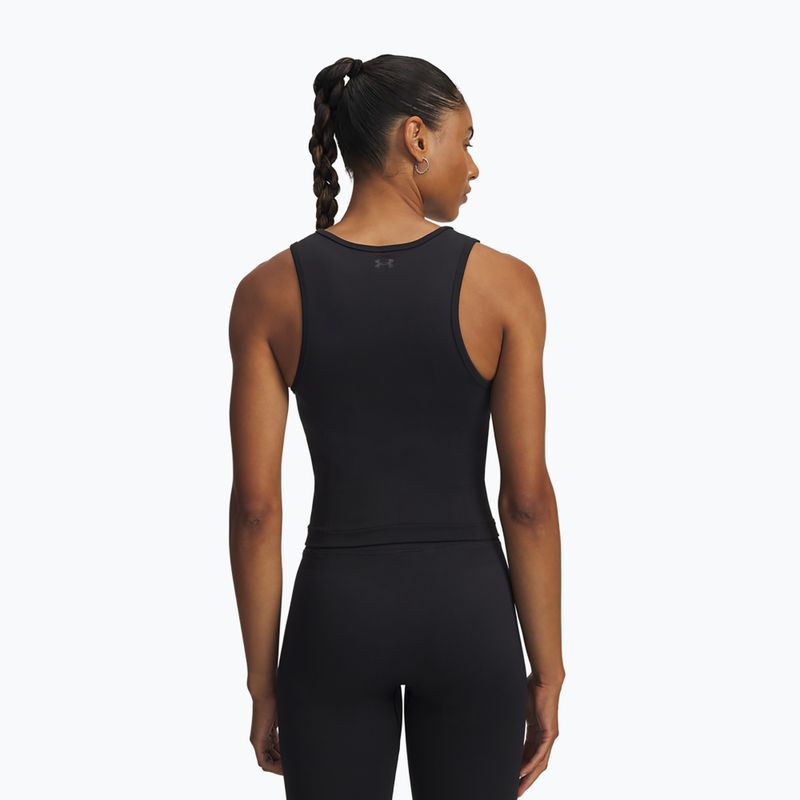 Tricou de antrenament pentru femei Under Armour Project Rock Seamless black/anthracite 2