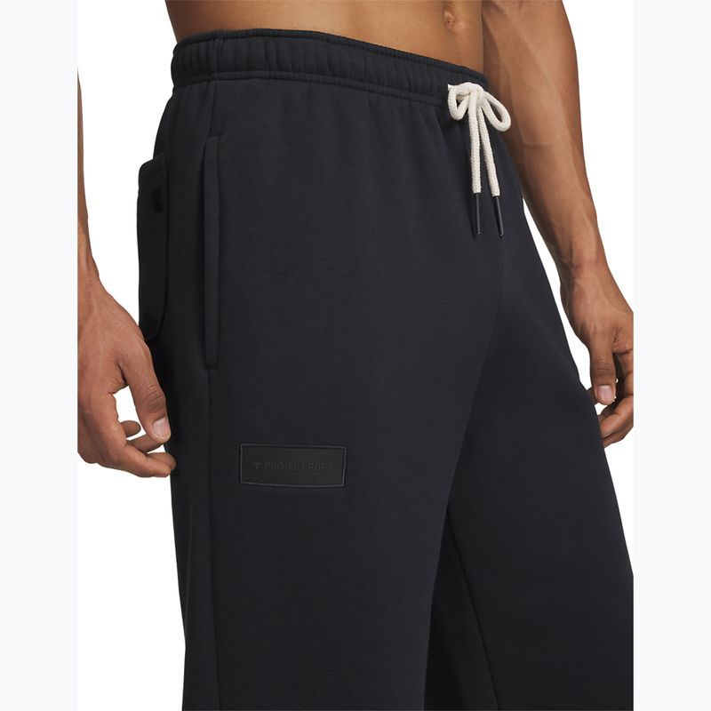 Pantaloni de antrenament pentru bărbați Under Armour Project Rock Icon Jogger black/black 4