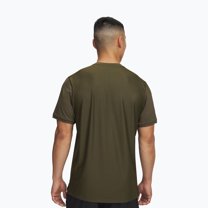 Tricou de antrenament pentru bărbați Under Armour Project Rock Iso Chill expedition green/baroque green 2