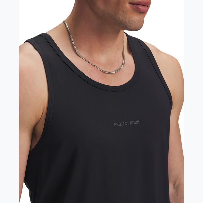 Tricou de antrenament pentru bărbați Under Armour Project Rock Iso Chill Tank black/anthracite 3