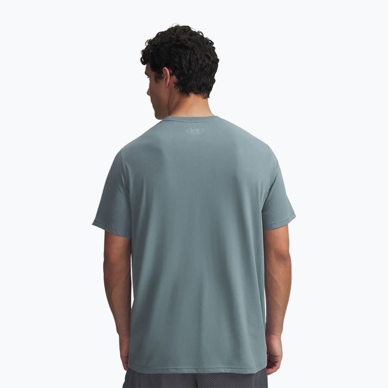 Tricou de antrenament pentru bărbați Under Armour Sportstyle Logo Update jasper blue/serpentine 2