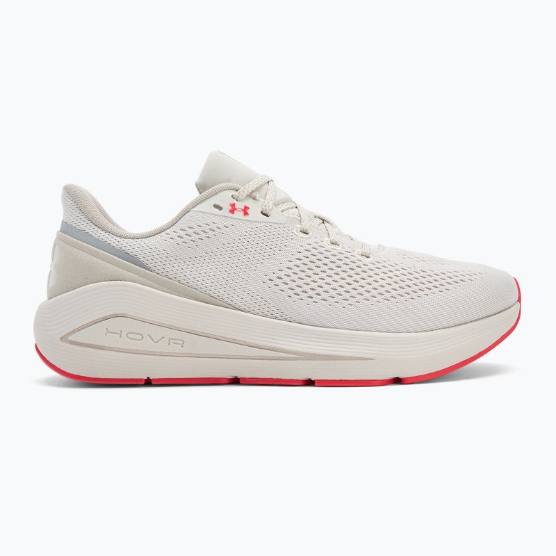 Încălțăminte de alergare pentru bărbați Under Armour Sonic 7 summit white/khaki base/racer red 2