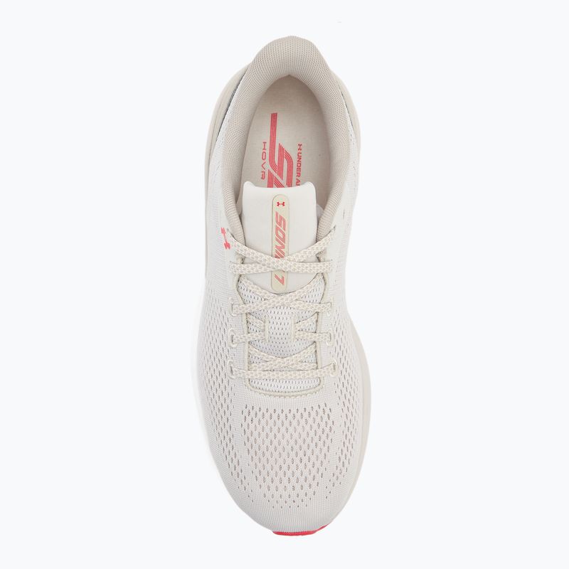 Încălțăminte de alergare pentru bărbați Under Armour Sonic 7 summit white/khaki base/racer red 5