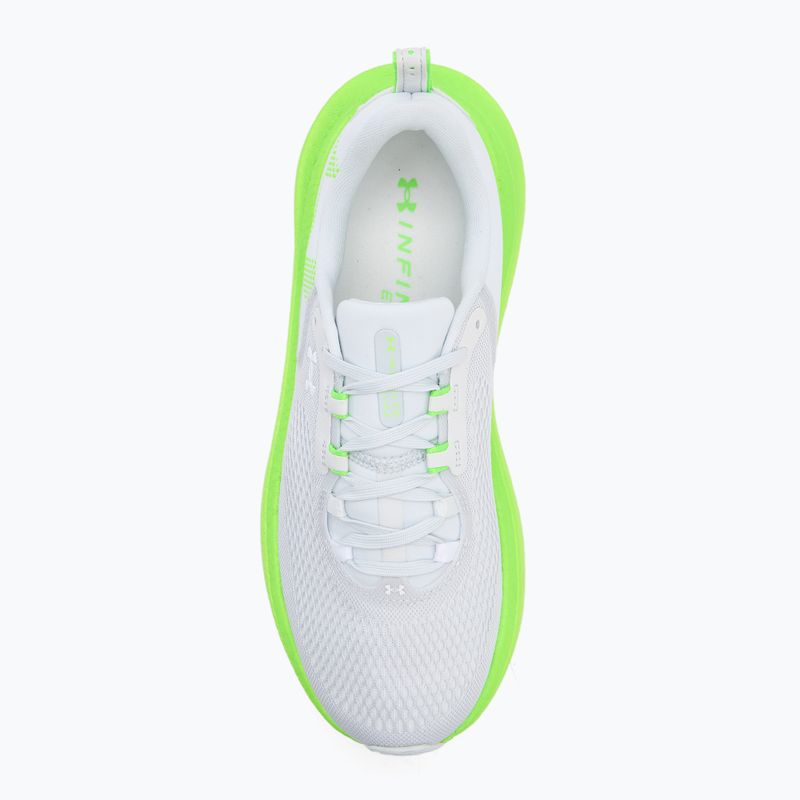 Încălțăminte de alergare pentru bărbați Under Armour Infinite Elite 2 distant gray/hyper green/white 5