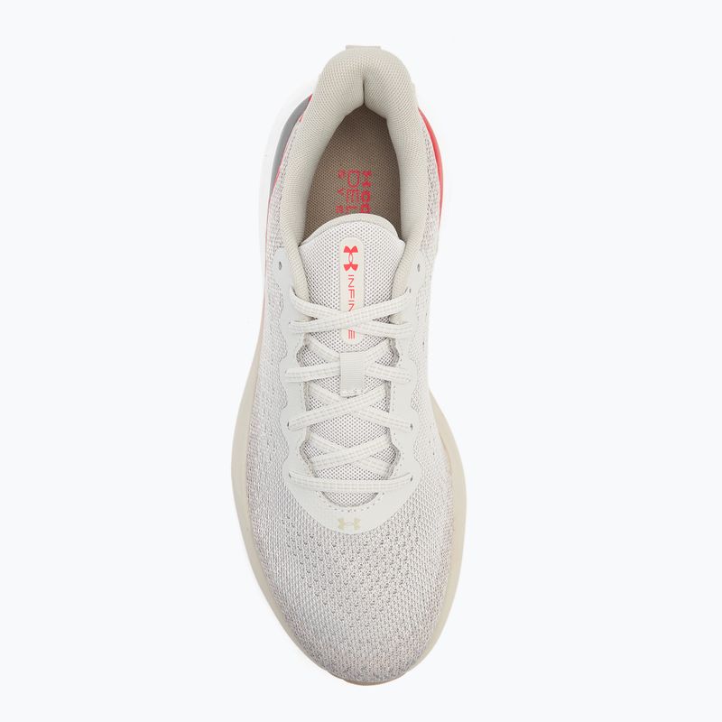 Încălțăminte de alergare pentru bărbați Under Armour Infinite summit white/khaki base/racer red 5