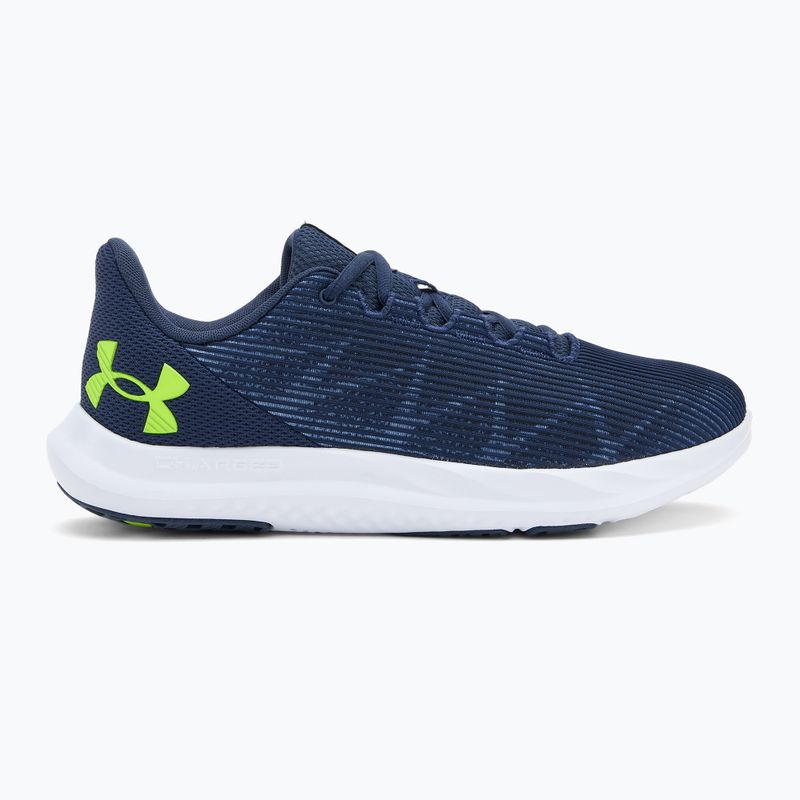 Încălțăminte de alergare pentru bărbați Under Armour Charged Speed Swift washed navy/black/high vis yellow 2