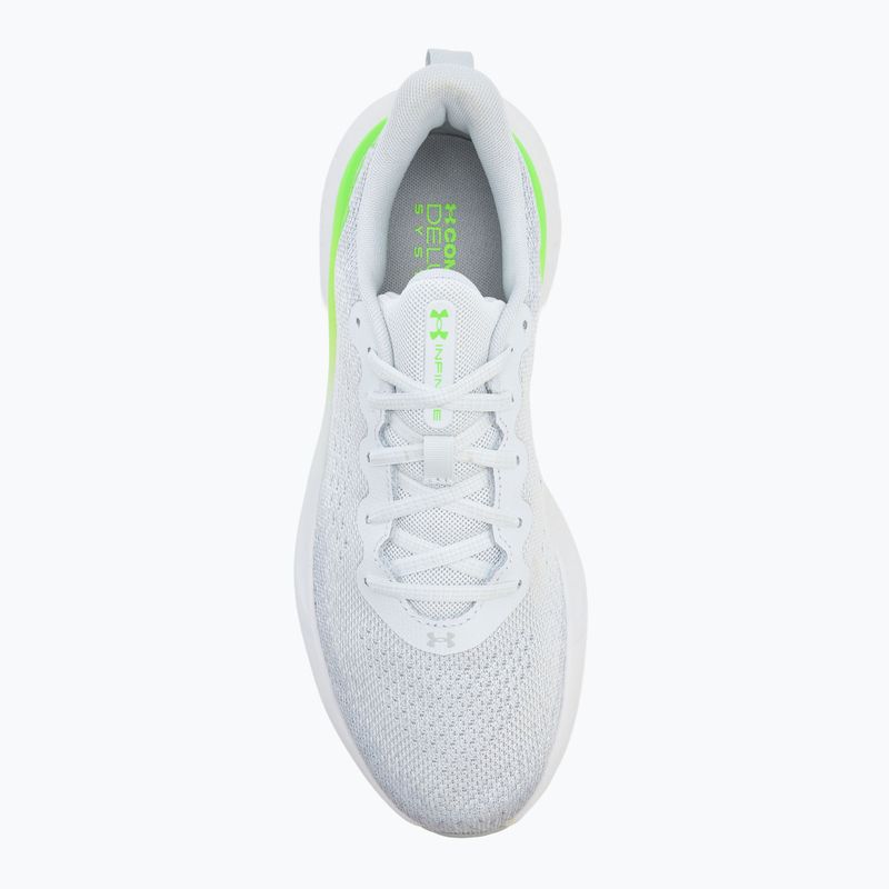 Încălțăminte de alergare pentru bărbați Under Armour Infinite distant gray/halo gray/hyper green 5