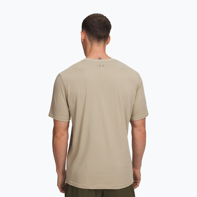 Tricou pentru bărbați  Under Armour Sportstyle Left Chest city khaki/taupe dusk 2