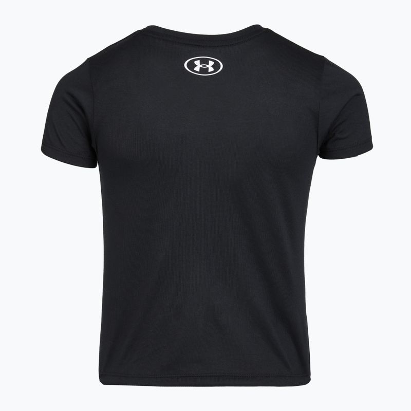 Tricou de antrenament pentru copii Under Armour Tech SSC SS black/white 2