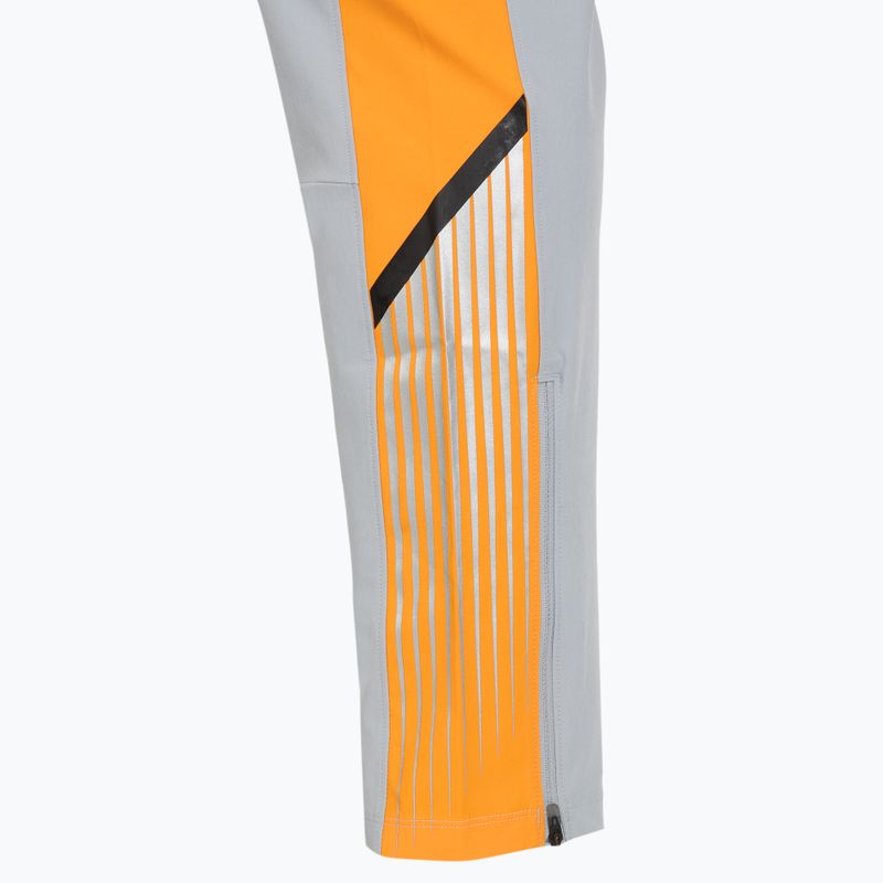 Pantaloni de alergare pentru bărbați Under Armour Velociti Storm mod gray/squad orange/reflective 4