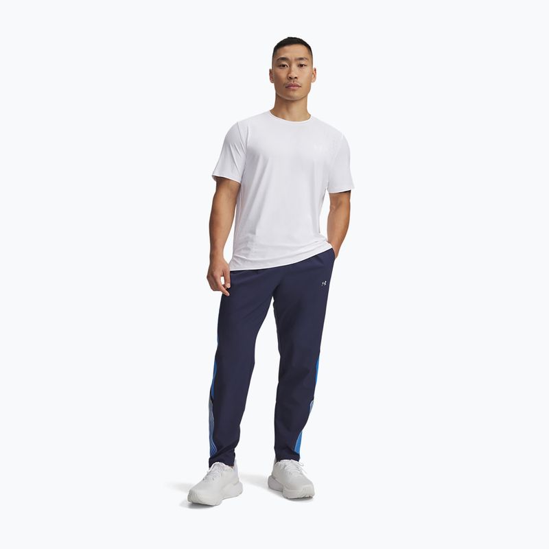 Pantaloni de alergare pentru bărbați Under Armour Velociti Storm washed navy/blue atlantis/reflective 2