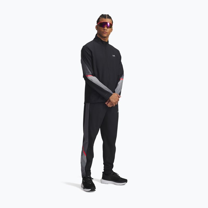 Pantaloni de alergare pentru bărbați Under Armour Velociti Storm black/castlerock/reflective 2