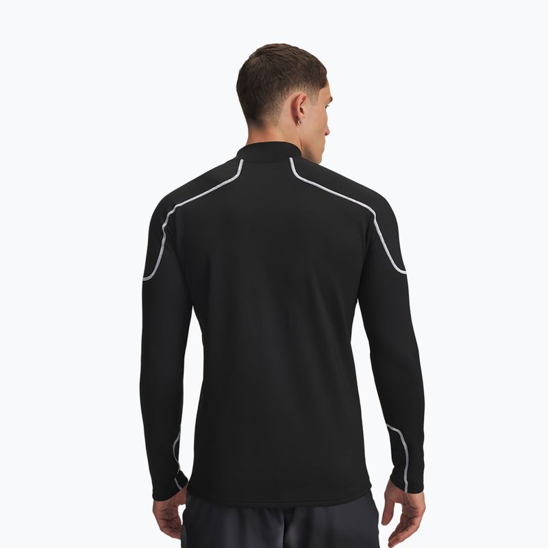 Longsleeve de antrenament pentru bărbați Under Armour Cold Weather Grid black/black/white 2