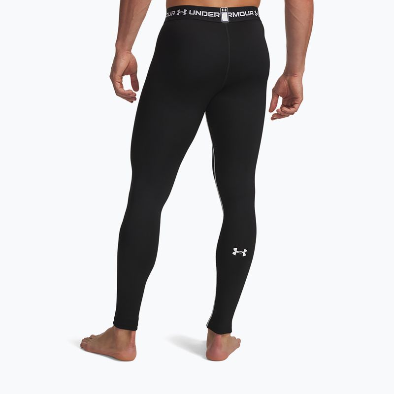 Colanți pentru bărbați Under Armour Cold Weather Grid  black/white/white 3