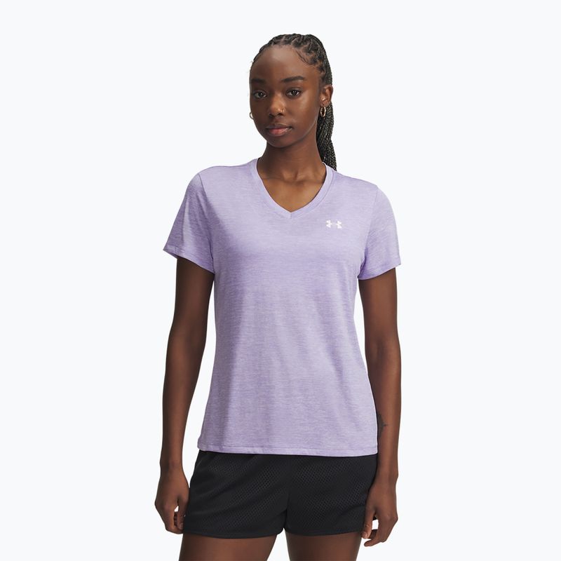 Tricou de antrenament pentru femei  Under Armour Tech V-Twist transparent/white