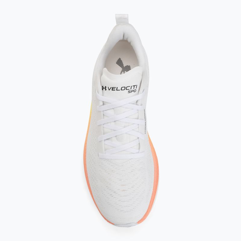Încălțăminte de alergare pentru femei Under Armour Velociti SPD white/orange bloc/metallic silver 5